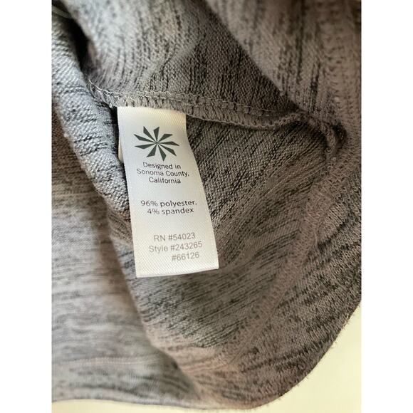 Athleta gray long sleeve top scoop neck space dye sweatshirt solid casual Medium - Picture 4 of 5